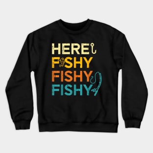 Retro Fish Lover Crewneck Sweatshirt